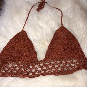 Forever 21 crochet orange bikini